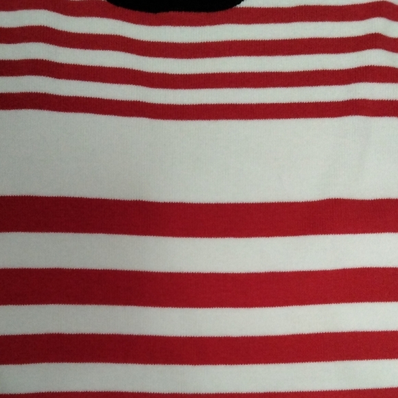 Designers Originals Red and White Striped Top - Picture 3 of 5